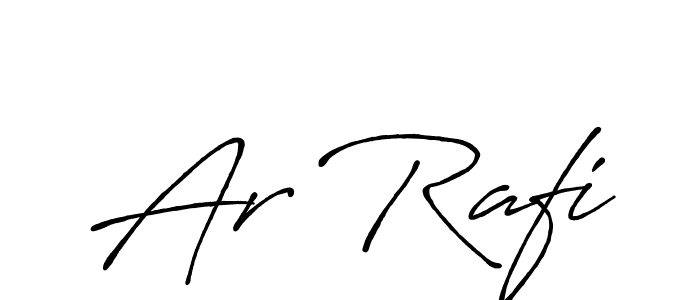 Also we have Ar Rafi name is the best signature style. Create professional handwritten signature collection using Antro_Vectra_Bolder autograph style. Ar Rafi signature style 7 images and pictures png