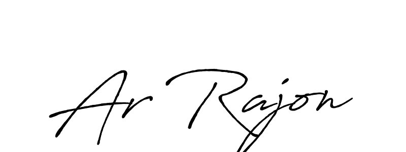 Design your own signature with our free online signature maker. With this signature software, you can create a handwritten (Antro_Vectra_Bolder) signature for name Ar Rajon. Ar Rajon signature style 7 images and pictures png