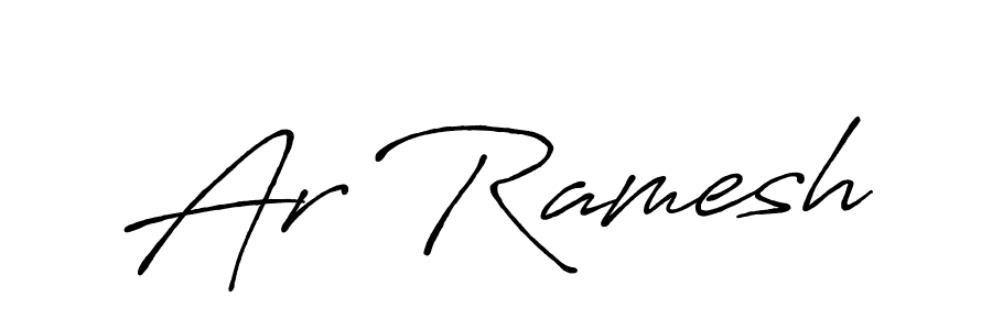 if you are searching for the best signature style for your name Ar Ramesh. so please give up your signature search. here we have designed multiple signature styles  using Antro_Vectra_Bolder. Ar Ramesh signature style 7 images and pictures png