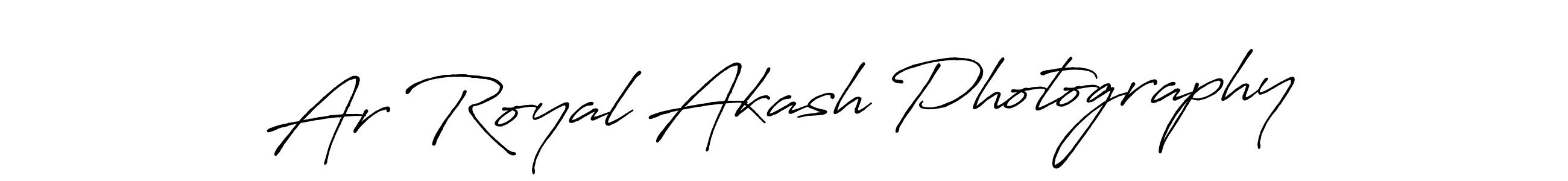 Design your own signature with our free online signature maker. With this signature software, you can create a handwritten (Antro_Vectra_Bolder) signature for name Ar Royal Akash Photography. Ar Royal Akash Photography signature style 7 images and pictures png