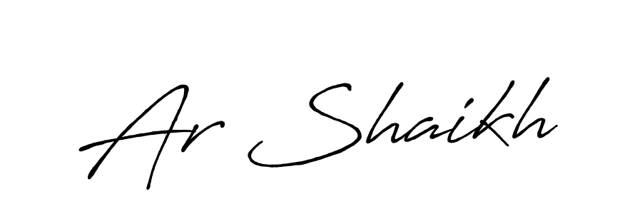 Make a beautiful signature design for name Ar Shaikh. Use this online signature maker to create a handwritten signature for free. Ar Shaikh signature style 7 images and pictures png