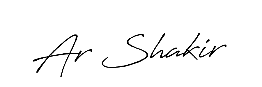 How to make Ar Shakir signature? Antro_Vectra_Bolder is a professional autograph style. Create handwritten signature for Ar Shakir name. Ar Shakir signature style 7 images and pictures png