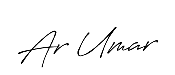 Also we have Ar Umar name is the best signature style. Create professional handwritten signature collection using Antro_Vectra_Bolder autograph style. Ar Umar signature style 7 images and pictures png