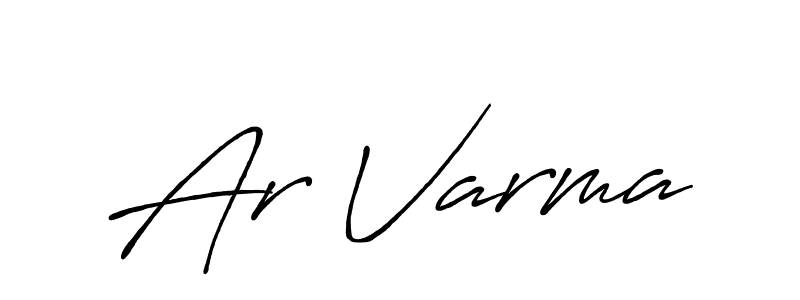 You should practise on your own different ways (Antro_Vectra_Bolder) to write your name (Ar Varma) in signature. don't let someone else do it for you. Ar Varma signature style 7 images and pictures png