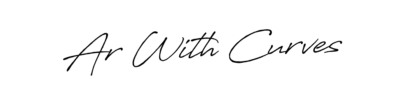 Make a beautiful signature design for name Ar With Curves. With this signature (Antro_Vectra_Bolder) style, you can create a handwritten signature for free. Ar With Curves signature style 7 images and pictures png