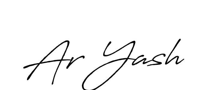 You should practise on your own different ways (Antro_Vectra_Bolder) to write your name (Ar Yash) in signature. don't let someone else do it for you. Ar Yash signature style 7 images and pictures png