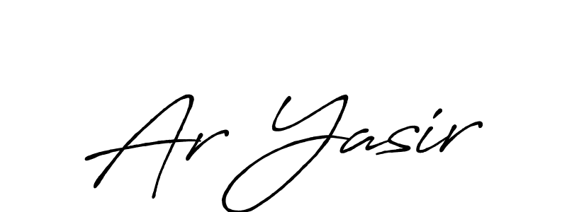 Design your own signature with our free online signature maker. With this signature software, you can create a handwritten (Antro_Vectra_Bolder) signature for name Ar Yasir. Ar Yasir signature style 7 images and pictures png