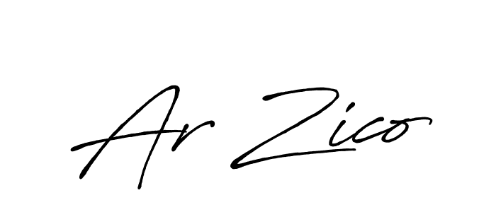 How to make Ar Zico signature? Antro_Vectra_Bolder is a professional autograph style. Create handwritten signature for Ar Zico name. Ar Zico signature style 7 images and pictures png