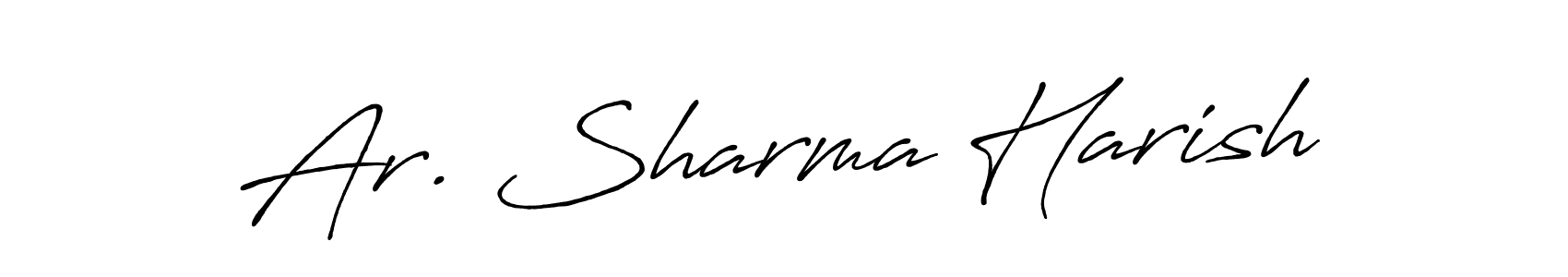 Also You can easily find your signature by using the search form. We will create Ar. Sharma Harish name handwritten signature images for you free of cost using Antro_Vectra_Bolder sign style. Ar. Sharma Harish signature style 7 images and pictures png