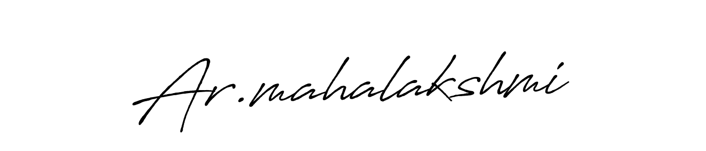 Design your own signature with our free online signature maker. With this signature software, you can create a handwritten (Antro_Vectra_Bolder) signature for name Ar.mahalakshmi. Ar.mahalakshmi signature style 7 images and pictures png