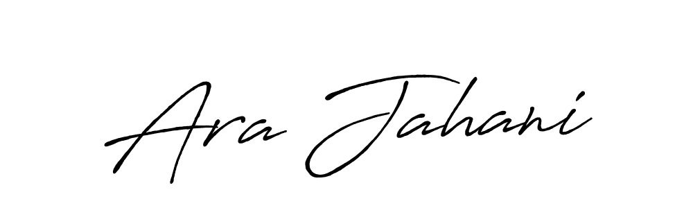 Also we have Ara Jahani name is the best signature style. Create professional handwritten signature collection using Antro_Vectra_Bolder autograph style. Ara Jahani signature style 7 images and pictures png