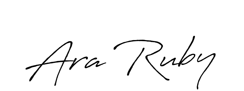 Antro_Vectra_Bolder is a professional signature style that is perfect for those who want to add a touch of class to their signature. It is also a great choice for those who want to make their signature more unique. Get Ara Ruby name to fancy signature for free. Ara Ruby signature style 7 images and pictures png