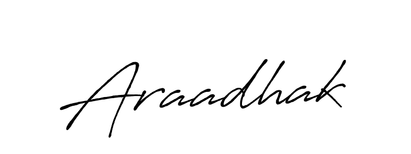 Araadhak stylish signature style. Best Handwritten Sign (Antro_Vectra_Bolder) for my name. Handwritten Signature Collection Ideas for my name Araadhak. Araadhak signature style 7 images and pictures png