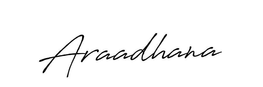 Design your own signature with our free online signature maker. With this signature software, you can create a handwritten (Antro_Vectra_Bolder) signature for name Araadhana. Araadhana signature style 7 images and pictures png