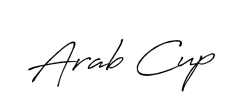 Similarly Antro_Vectra_Bolder is the best handwritten signature design. Signature creator online .You can use it as an online autograph creator for name Arab Cup. Arab Cup signature style 7 images and pictures png