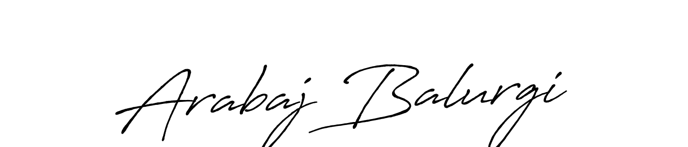 Arabaj Balurgi stylish signature style. Best Handwritten Sign (Antro_Vectra_Bolder) for my name. Handwritten Signature Collection Ideas for my name Arabaj Balurgi. Arabaj Balurgi signature style 7 images and pictures png