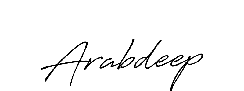 It looks lik you need a new signature style for name Arabdeep. Design unique handwritten (Antro_Vectra_Bolder) signature with our free signature maker in just a few clicks. Arabdeep signature style 7 images and pictures png