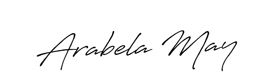 Design your own signature with our free online signature maker. With this signature software, you can create a handwritten (Antro_Vectra_Bolder) signature for name Arabela May. Arabela May signature style 7 images and pictures png