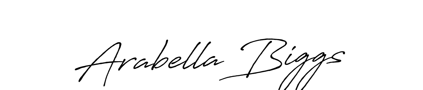 Use a signature maker to create a handwritten signature online. With this signature software, you can design (Antro_Vectra_Bolder) your own signature for name Arabella Biggs. Arabella Biggs signature style 7 images and pictures png