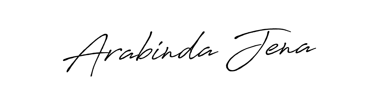 Make a beautiful signature design for name Arabinda Jena. With this signature (Antro_Vectra_Bolder) style, you can create a handwritten signature for free. Arabinda Jena signature style 7 images and pictures png