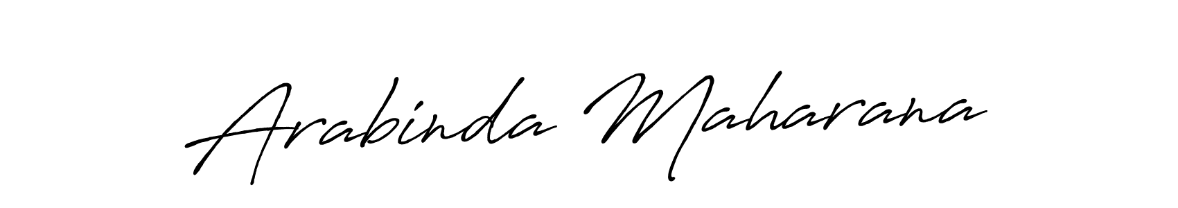 Create a beautiful signature design for name Arabinda Maharana. With this signature (Antro_Vectra_Bolder) fonts, you can make a handwritten signature for free. Arabinda Maharana signature style 7 images and pictures png