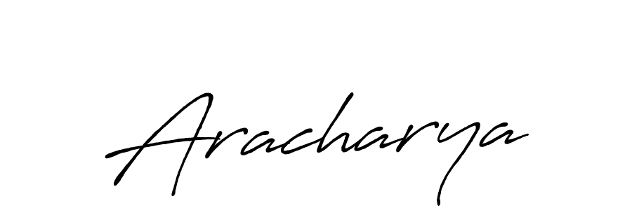 How to make Aracharya name signature. Use Antro_Vectra_Bolder style for creating short signs online. This is the latest handwritten sign. Aracharya signature style 7 images and pictures png