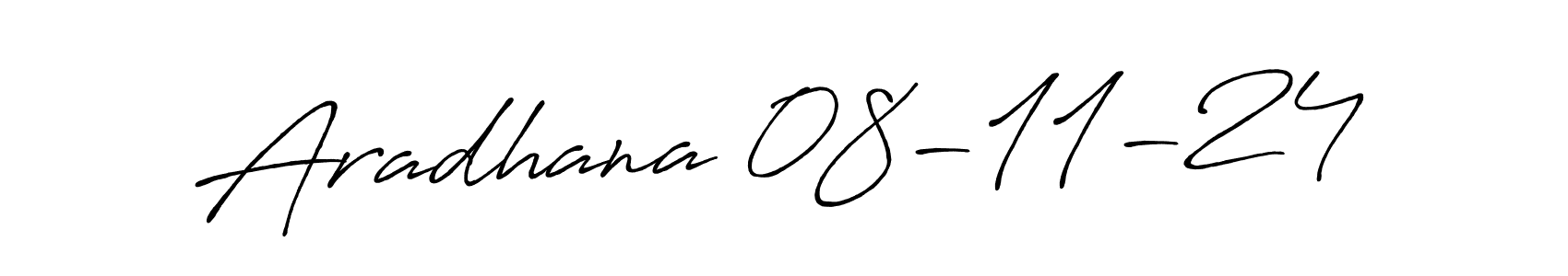 Make a beautiful signature design for name Aradhana 08-11-24. With this signature (Antro_Vectra_Bolder) style, you can create a handwritten signature for free. Aradhana 08-11-24 signature style 7 images and pictures png