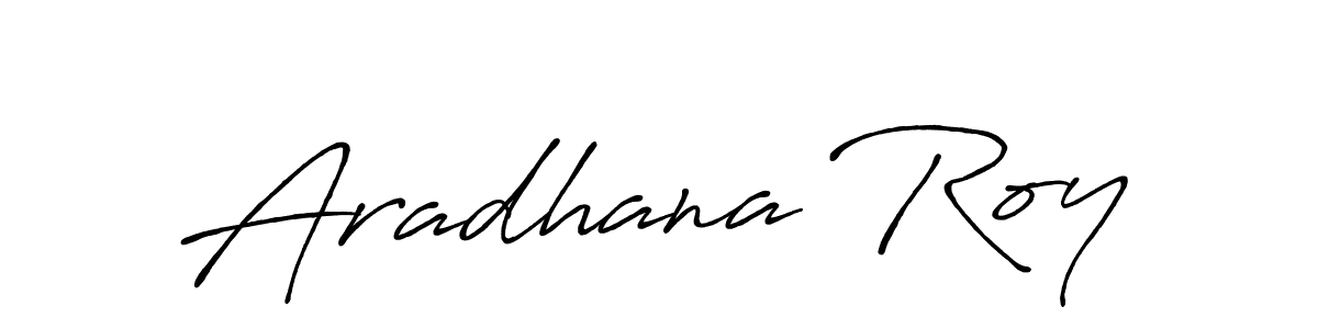 Antro_Vectra_Bolder is a professional signature style that is perfect for those who want to add a touch of class to their signature. It is also a great choice for those who want to make their signature more unique. Get Aradhana Roy name to fancy signature for free. Aradhana Roy signature style 7 images and pictures png