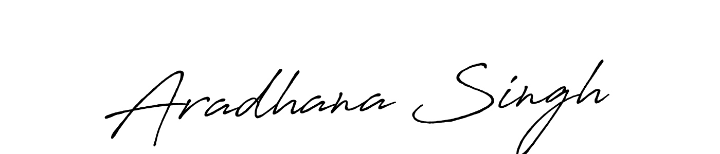 Aradhana Singh stylish signature style. Best Handwritten Sign (Antro_Vectra_Bolder) for my name. Handwritten Signature Collection Ideas for my name Aradhana Singh. Aradhana Singh signature style 7 images and pictures png