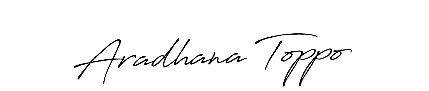 Make a beautiful signature design for name Aradhana Toppo. Use this online signature maker to create a handwritten signature for free. Aradhana Toppo signature style 7 images and pictures png