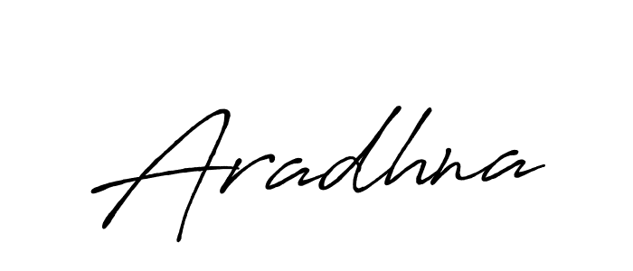 Aradhna stylish signature style. Best Handwritten Sign (Antro_Vectra_Bolder) for my name. Handwritten Signature Collection Ideas for my name Aradhna. Aradhna signature style 7 images and pictures png