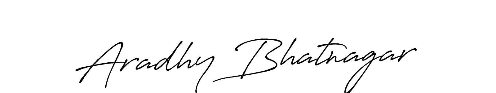 Also You can easily find your signature by using the search form. We will create Aradhy Bhatnagar name handwritten signature images for you free of cost using Antro_Vectra_Bolder sign style. Aradhy Bhatnagar signature style 7 images and pictures png