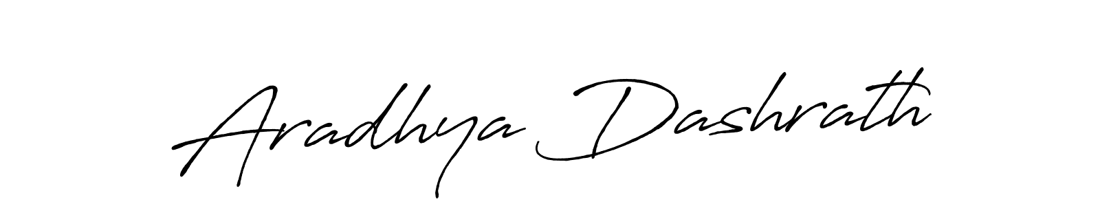 Create a beautiful signature design for name Aradhya Dashrath. With this signature (Antro_Vectra_Bolder) fonts, you can make a handwritten signature for free. Aradhya Dashrath signature style 7 images and pictures png