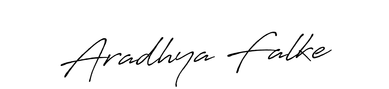 Create a beautiful signature design for name Aradhya Falke. With this signature (Antro_Vectra_Bolder) fonts, you can make a handwritten signature for free. Aradhya Falke signature style 7 images and pictures png