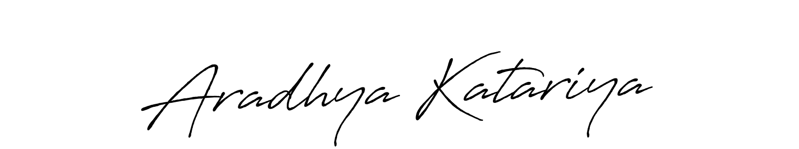 How to make Aradhya Katariya signature? Antro_Vectra_Bolder is a professional autograph style. Create handwritten signature for Aradhya Katariya name. Aradhya Katariya signature style 7 images and pictures png