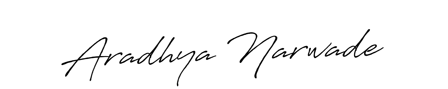 Antro_Vectra_Bolder is a professional signature style that is perfect for those who want to add a touch of class to their signature. It is also a great choice for those who want to make their signature more unique. Get Aradhya Narwade name to fancy signature for free. Aradhya Narwade signature style 7 images and pictures png