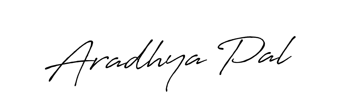 Design your own signature with our free online signature maker. With this signature software, you can create a handwritten (Antro_Vectra_Bolder) signature for name Aradhya Pal. Aradhya Pal signature style 7 images and pictures png