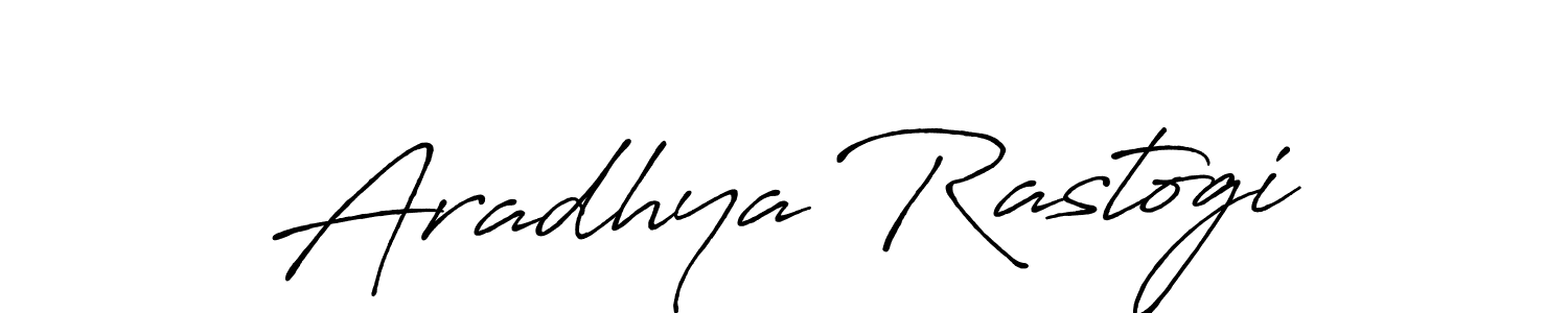 Aradhya Rastogi stylish signature style. Best Handwritten Sign (Antro_Vectra_Bolder) for my name. Handwritten Signature Collection Ideas for my name Aradhya Rastogi. Aradhya Rastogi signature style 7 images and pictures png