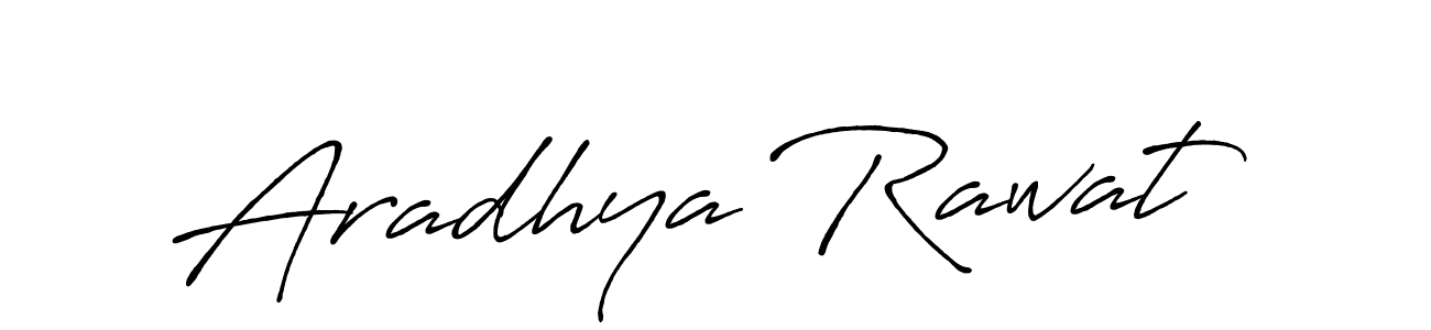 Aradhya Rawat stylish signature style. Best Handwritten Sign (Antro_Vectra_Bolder) for my name. Handwritten Signature Collection Ideas for my name Aradhya Rawat. Aradhya Rawat signature style 7 images and pictures png