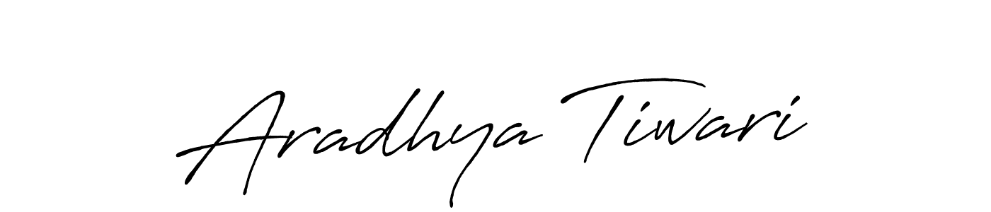 Create a beautiful signature design for name Aradhya Tiwari. With this signature (Antro_Vectra_Bolder) fonts, you can make a handwritten signature for free. Aradhya Tiwari signature style 7 images and pictures png