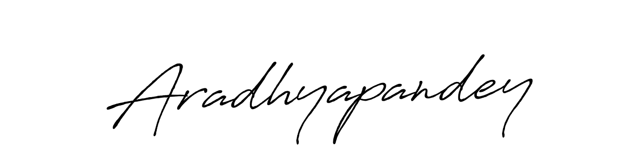 How to make Aradhyapandey name signature. Use Antro_Vectra_Bolder style for creating short signs online. This is the latest handwritten sign. Aradhyapandey signature style 7 images and pictures png