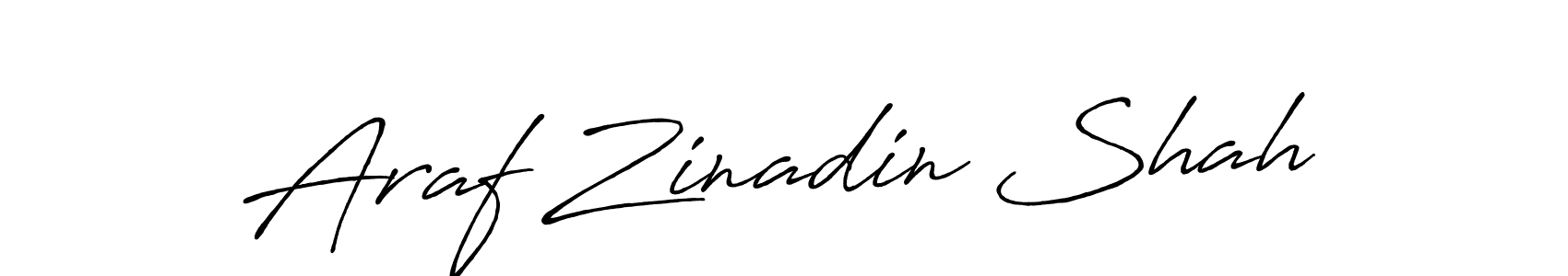 Make a beautiful signature design for name Araf Zinadin Shah. Use this online signature maker to create a handwritten signature for free. Araf Zinadin Shah signature style 7 images and pictures png