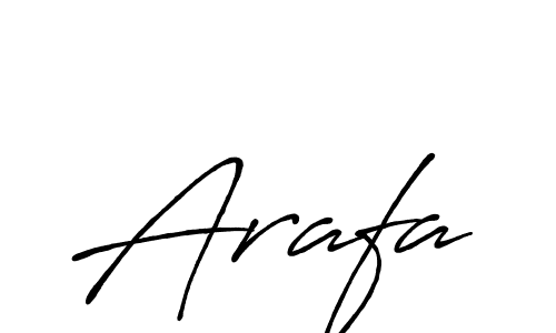 Use a signature maker to create a handwritten signature online. With this signature software, you can design (Antro_Vectra_Bolder) your own signature for name Arafa. Arafa signature style 7 images and pictures png