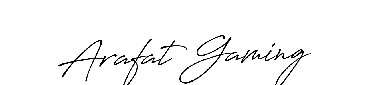 How to make Arafat Gaming name signature. Use Antro_Vectra_Bolder style for creating short signs online. This is the latest handwritten sign. Arafat Gaming signature style 7 images and pictures png
