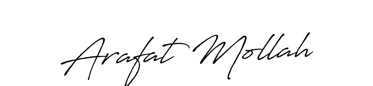 Design your own signature with our free online signature maker. With this signature software, you can create a handwritten (Antro_Vectra_Bolder) signature for name Arafat Mollah. Arafat Mollah signature style 7 images and pictures png