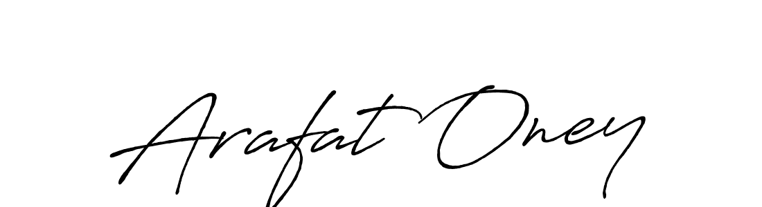 Create a beautiful signature design for name Arafat Oney. With this signature (Antro_Vectra_Bolder) fonts, you can make a handwritten signature for free. Arafat Oney signature style 7 images and pictures png