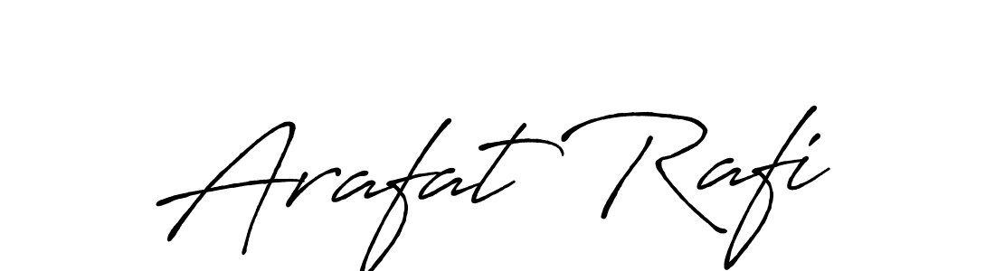 Design your own signature with our free online signature maker. With this signature software, you can create a handwritten (Antro_Vectra_Bolder) signature for name Arafat Rafi. Arafat Rafi signature style 7 images and pictures png