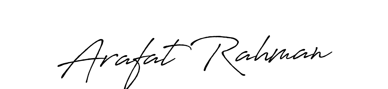 Make a beautiful signature design for name Arafat Rahman. With this signature (Antro_Vectra_Bolder) style, you can create a handwritten signature for free. Arafat Rahman signature style 7 images and pictures png