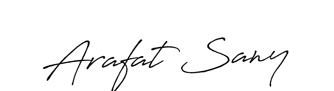 Arafat Sany stylish signature style. Best Handwritten Sign (Antro_Vectra_Bolder) for my name. Handwritten Signature Collection Ideas for my name Arafat Sany. Arafat Sany signature style 7 images and pictures png