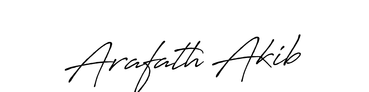 Make a beautiful signature design for name Arafath Akib. With this signature (Antro_Vectra_Bolder) style, you can create a handwritten signature for free. Arafath Akib signature style 7 images and pictures png